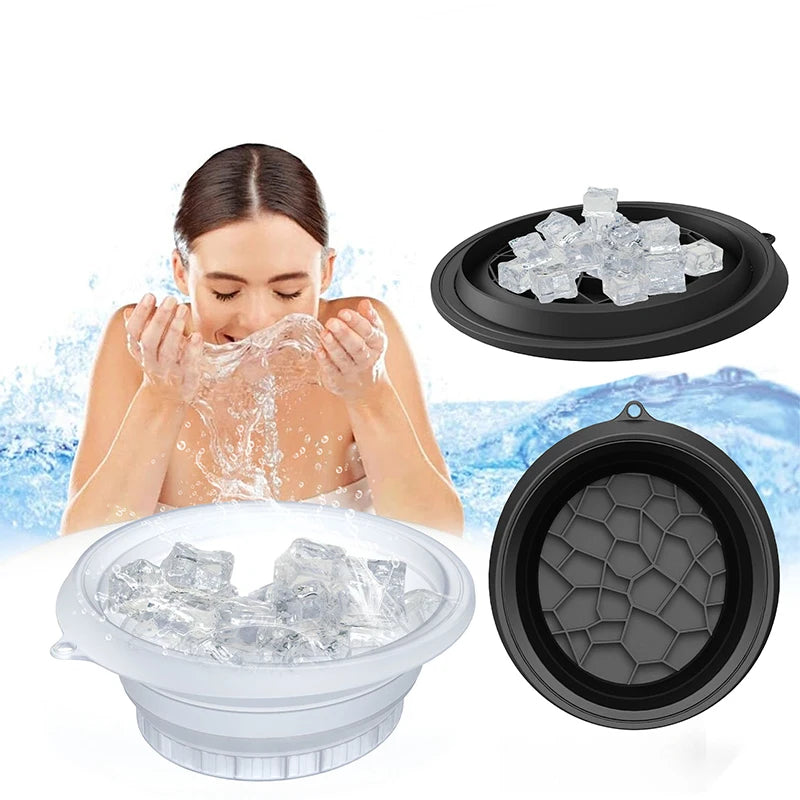 Large Bowl For Face Ice Bath Foldable Ice Bath Bowl Silicone Bowl For Dipping Face Ice Bath Ice Bath At Home