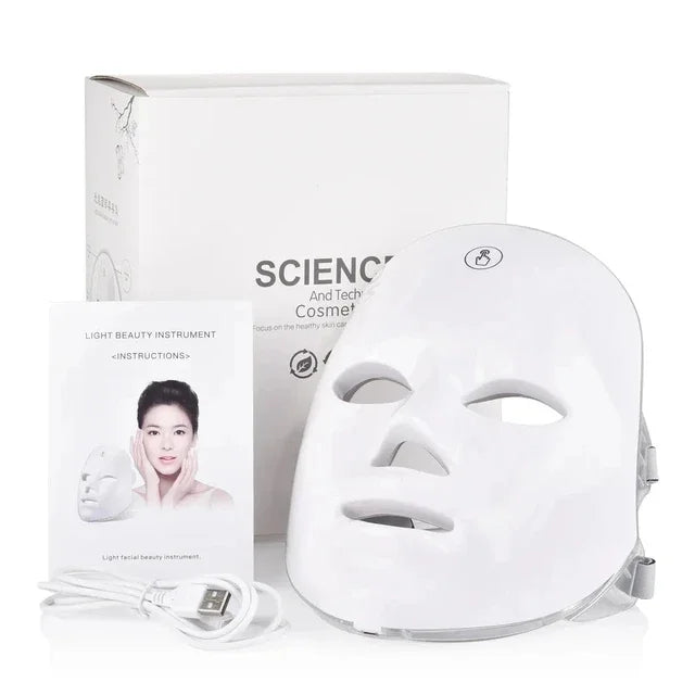 Facial LED Mask 7 Colors LED Photon Beauty Mask Skin Rejuvenation Home Face Lifting Whitening Skin Care Beauty Mask