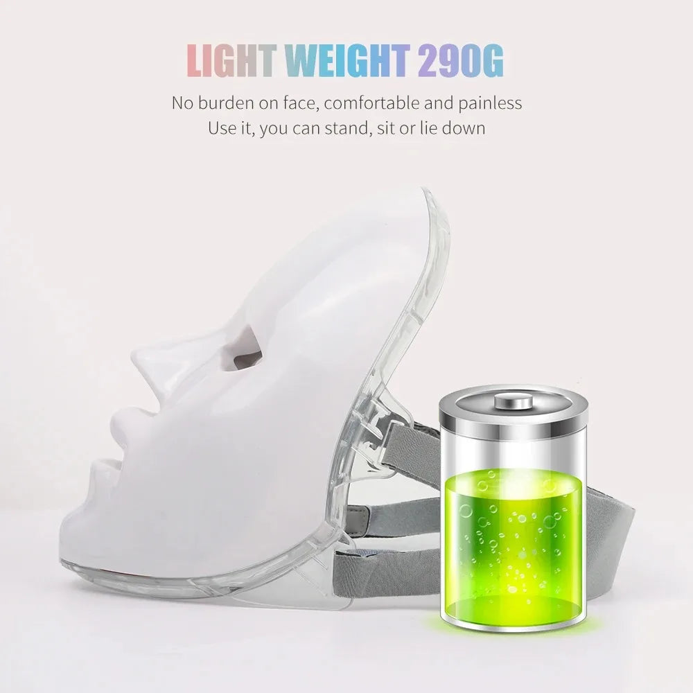 Facial LED Mask 7 Colors LED Photon Beauty Mask Skin Rejuvenation Home Face Lifting Whitening Skin Care Beauty Mask