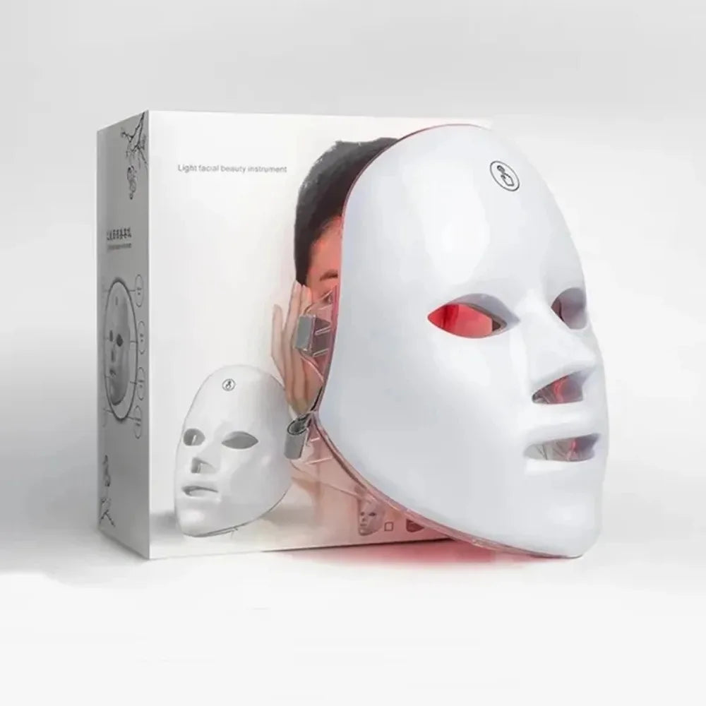 Facial LED Mask 7 Colors LED Photon Beauty Mask Skin Rejuvenation Home Face Lifting Whitening Skin Care Beauty Mask